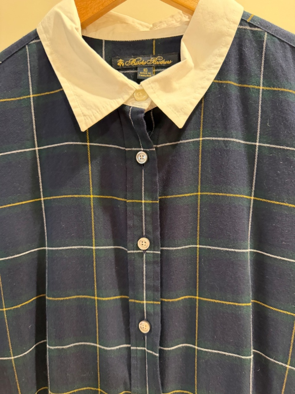 Ralph Lauren Tartan Collared Flannel Dress(Size 10) - Picture 4 of 5